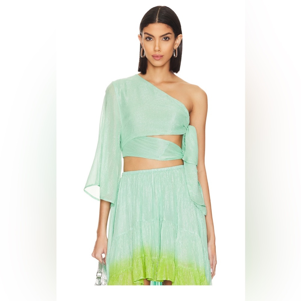 Sundress Ludmila Top in Marbella Pool
